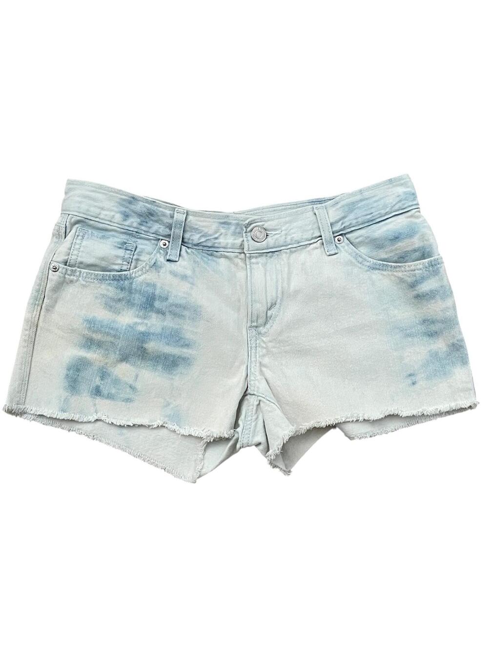 Levi’s 501 Women’s Denim Shorts Size 7 Acid Wash Raw‎ Hem